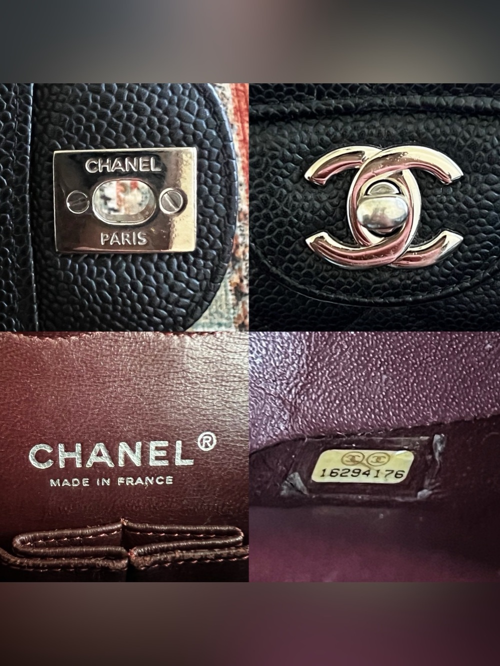 Chanel Classic Medium Caviar Double Flap Bag - Picture 10 of 10